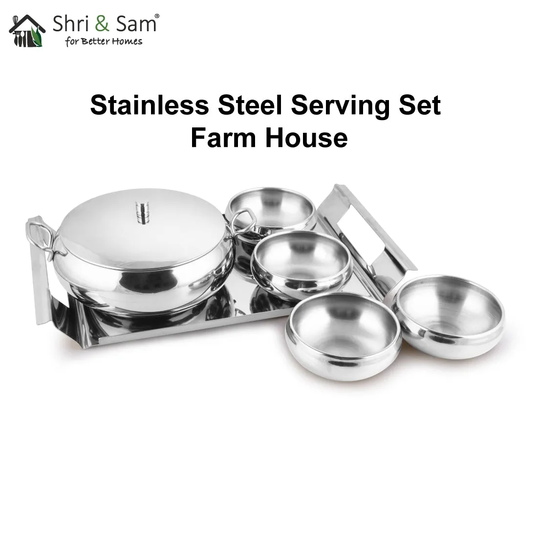 Stainless Steel Serving Set Farm House