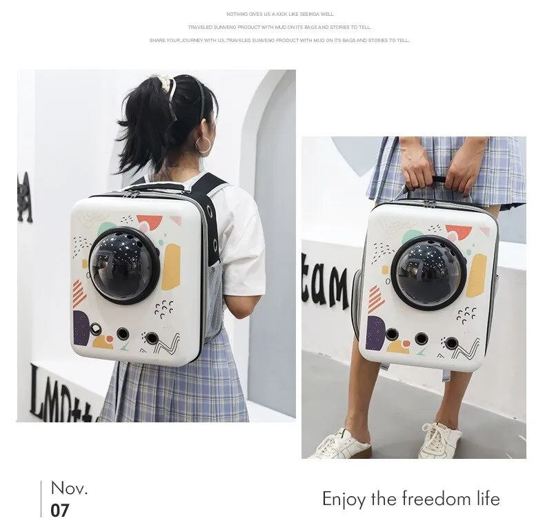 Stylish Breathable Portable Pet Carrier Backpack