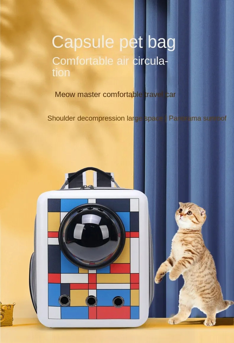 Stylish Breathable Portable Pet Carrier Backpack