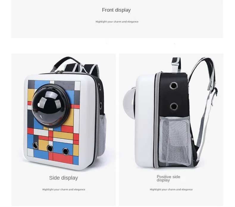 Stylish Breathable Portable Pet Carrier Backpack