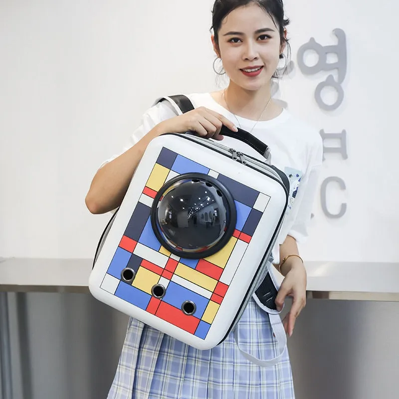 Stylish Breathable Portable Pet Carrier Backpack