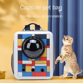 Stylish Breathable Portable Pet Carrier Backpack