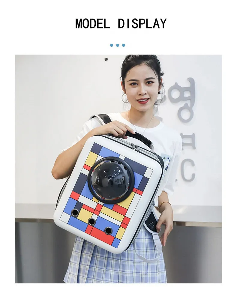 Stylish Breathable Portable Pet Carrier Backpack