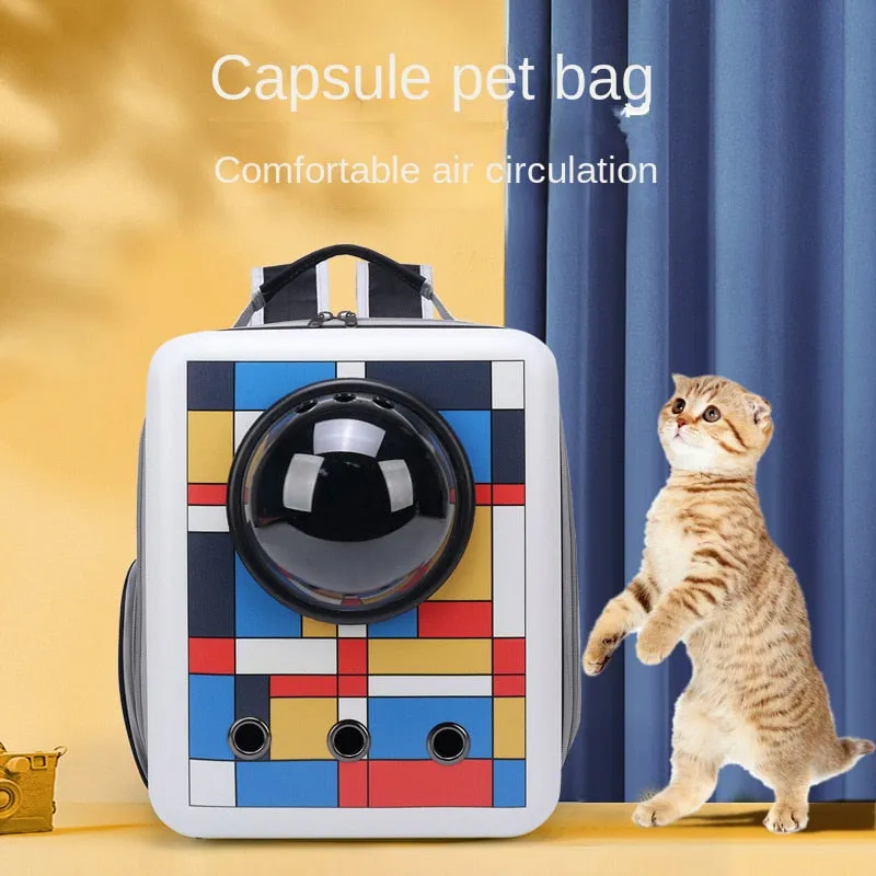 Stylish Breathable Portable Pet Carrier Backpack