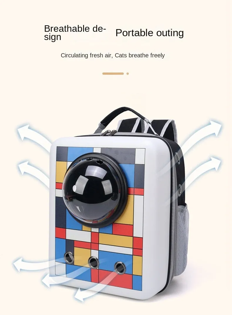 Stylish Breathable Portable Pet Carrier Backpack