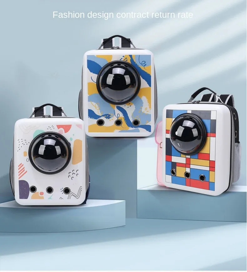 Stylish Breathable Portable Pet Carrier Backpack
