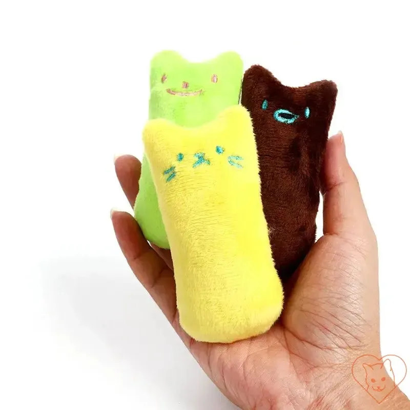 Teeth Grinding Catnip Chew Toy - Interactive Plush