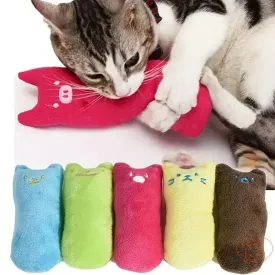 Teeth Grinding Catnip Chew Toy - Interactive Plush