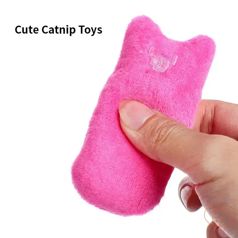 Teeth Grinding Catnip Chew Toy - Interactive Plush