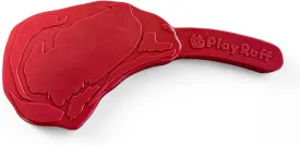 Ultra Premium Durable Nylon Steak Chew Toy for Dogs | for Aggressive Chewers | Made in USA (Tomahawk Ribeye) Red
