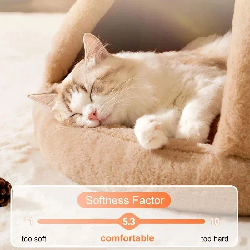 Warm Christmas Tents Pet Bed