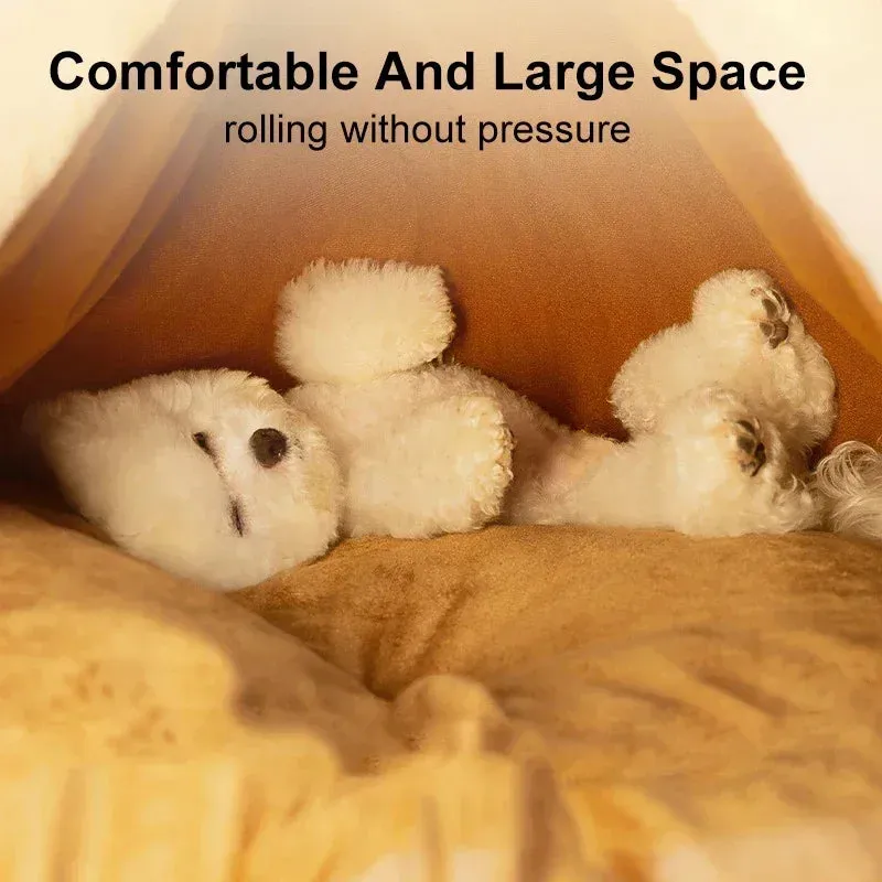 Warm Christmas Tents Pet Bed