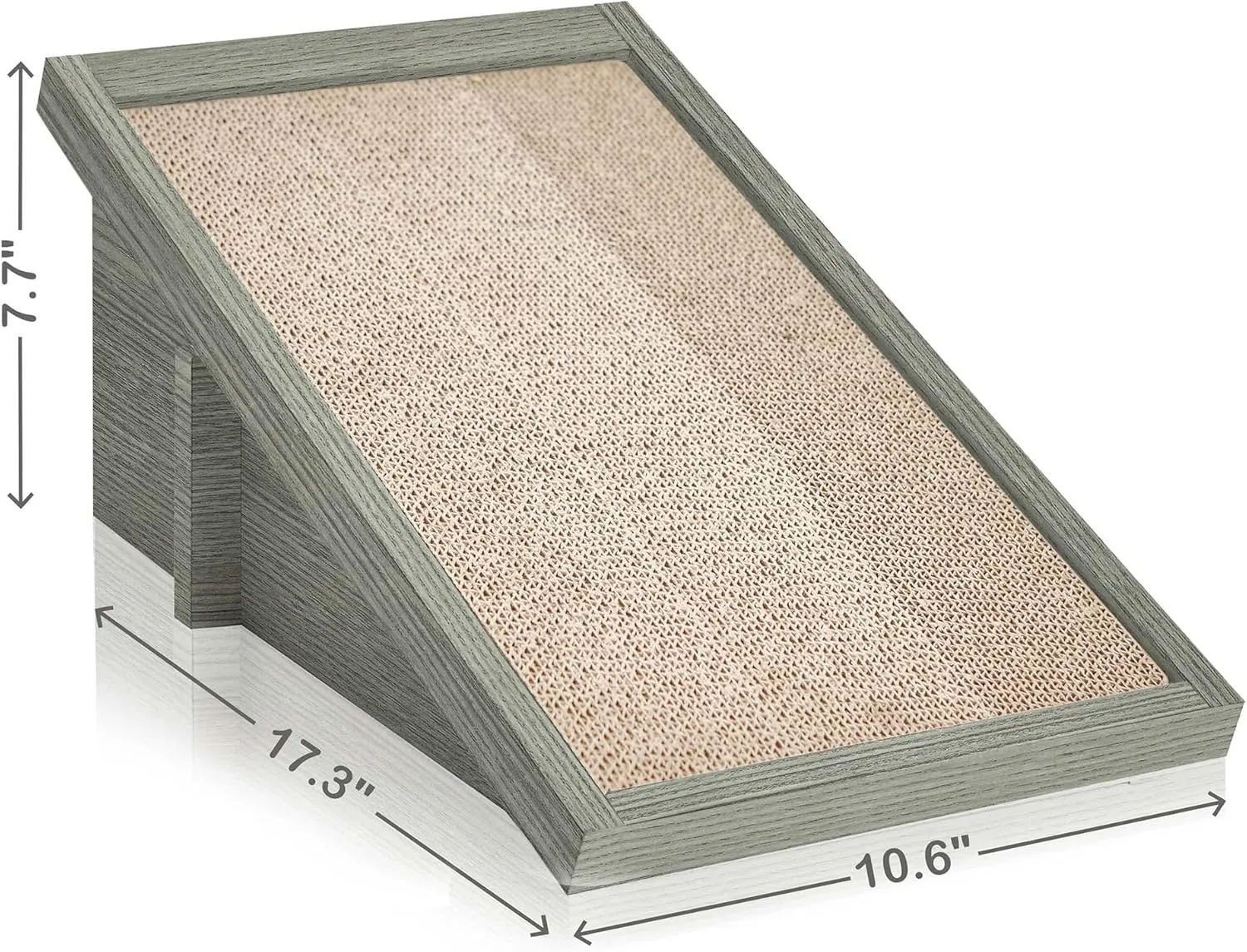WAY BASICS Premium Cat Scratcher Incline Wedge Scratchy Ramp - Reversible zBoard Lasts 5X Longer (Free Silvervine Organic Catnip)