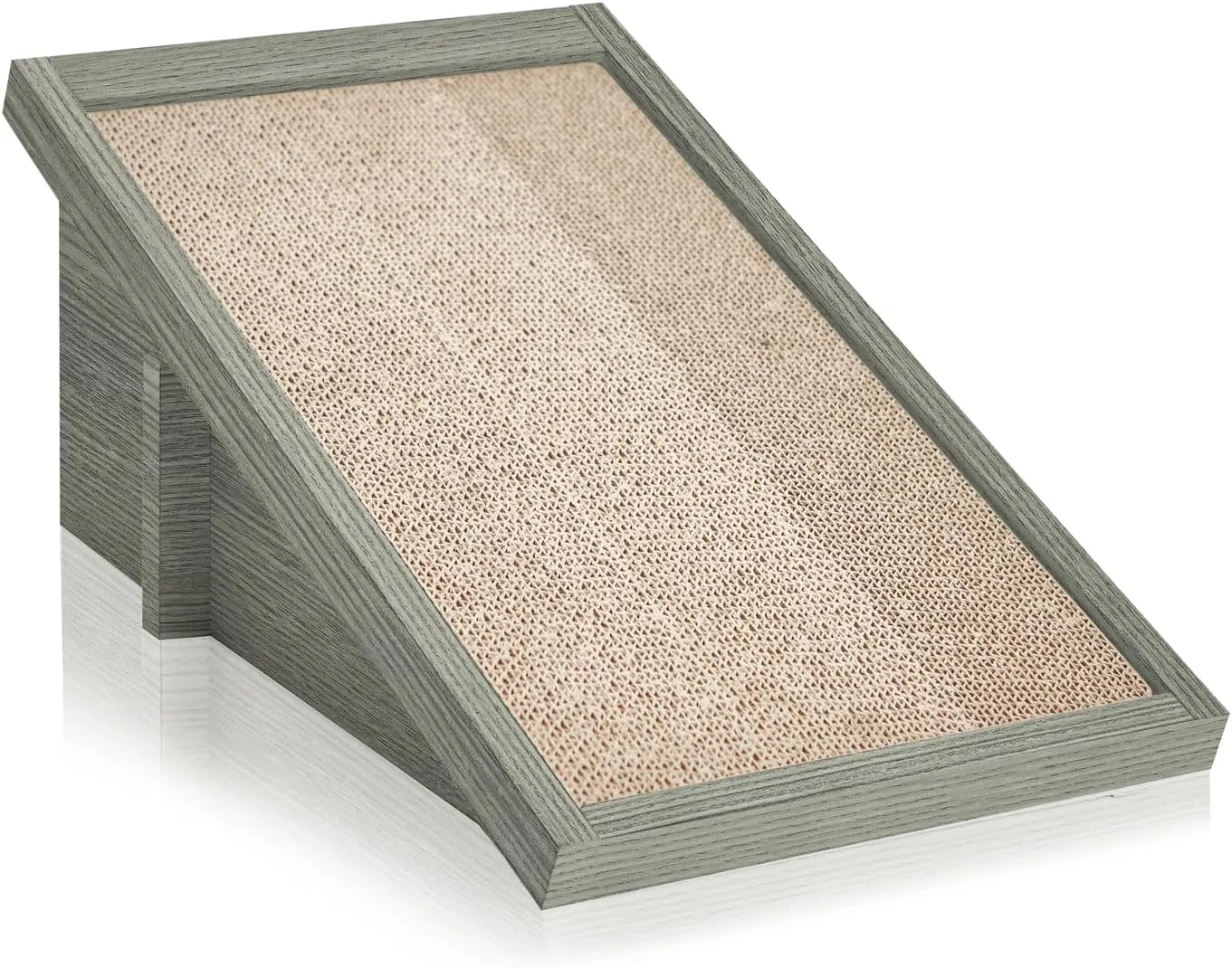 WAY BASICS Premium Cat Scratcher Incline Wedge Scratchy Ramp - Reversible zBoard Lasts 5X Longer (Free Silvervine Organic Catnip)